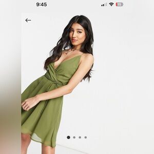 Cami wrap mini dress